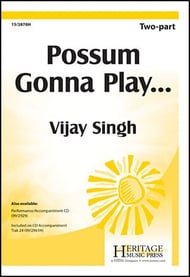 Possum Gonna Play... Two-Part choral sheet music cover Thumbnail